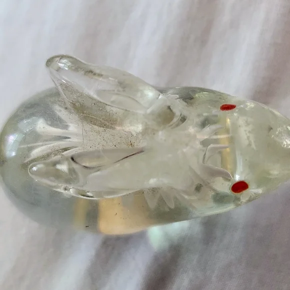Handmade Crystal Rabbit Paperweight - Picture 2 of 4